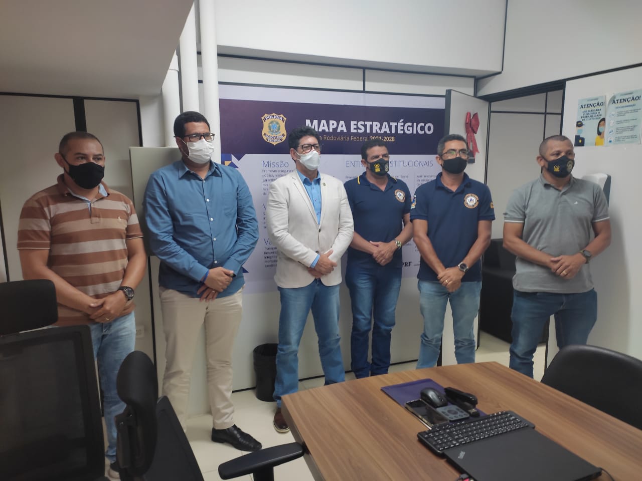 Representantes da Prefeitura de Juazeiro fazem visita para alinhamento de ações de segurança na sede da PRF em Salvador