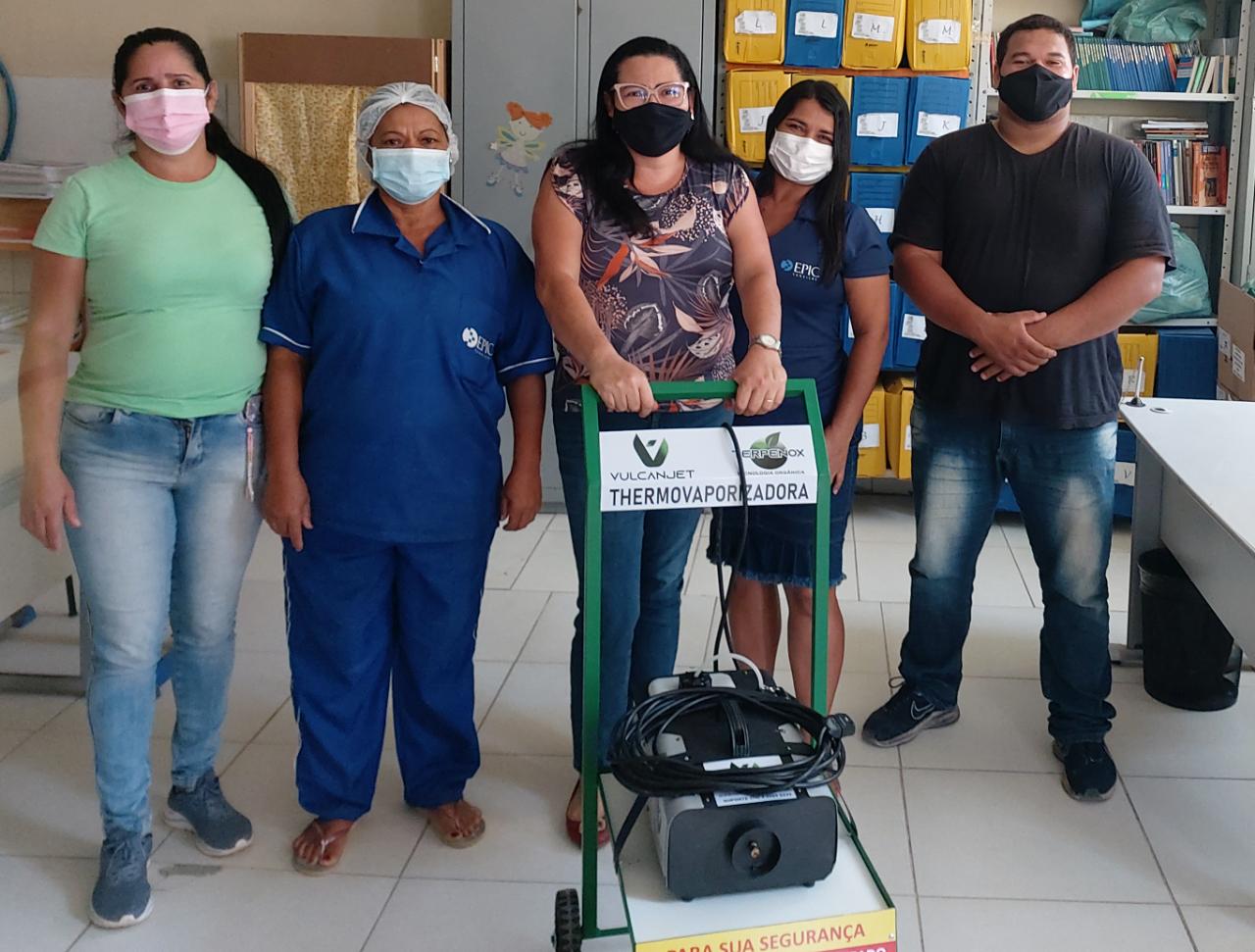 Prefeitura de Juazeiro segue entregando máquinas de sanitização para uso nas escolas da rede municipal