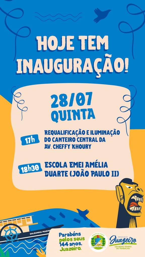 Bairro João Paulo II receberá a 33ª unidade de ensino requalificada pela Prefeitura Juazeiro, nesta quinta-feira
