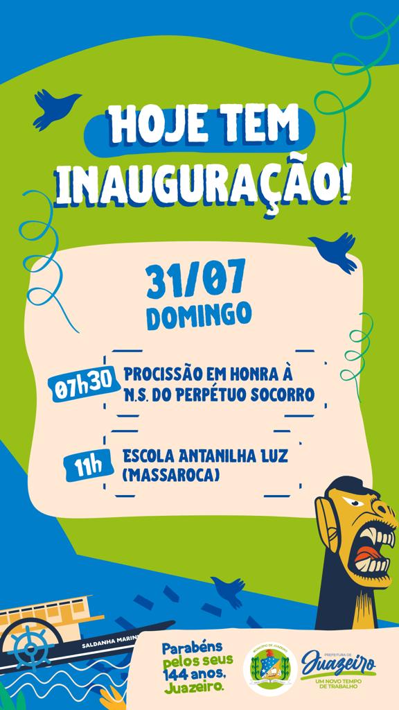 Prefeitura de Juazeiro vai inaugurar 34ª unidade escolar requalificada neste domingo