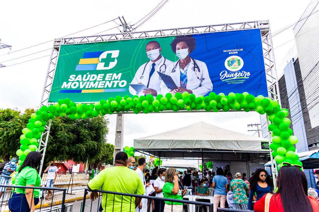 Mais de mil atendimentos: População enaltece mega ‘Saúde em Movimento’ em homenagem aos 144 anos de Juazeiro