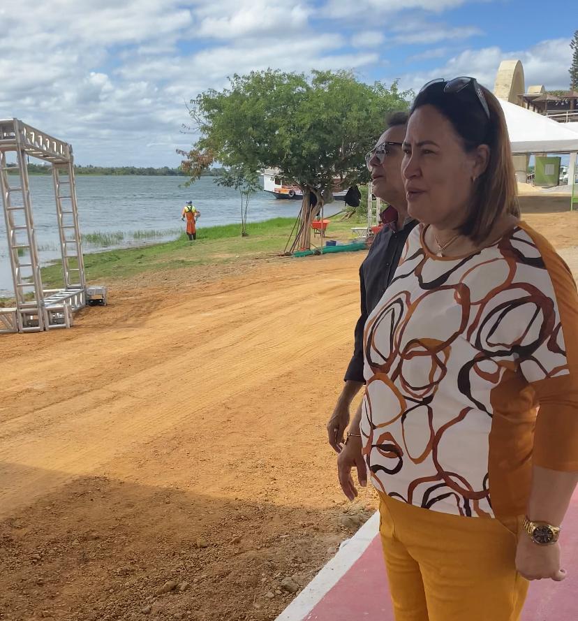 Copa Vela e Copa Fest: prefeita Suzana Ramos acompanha preparativos para eventos que irão marcar os 144 anos de Juazeiro neste fim de semana