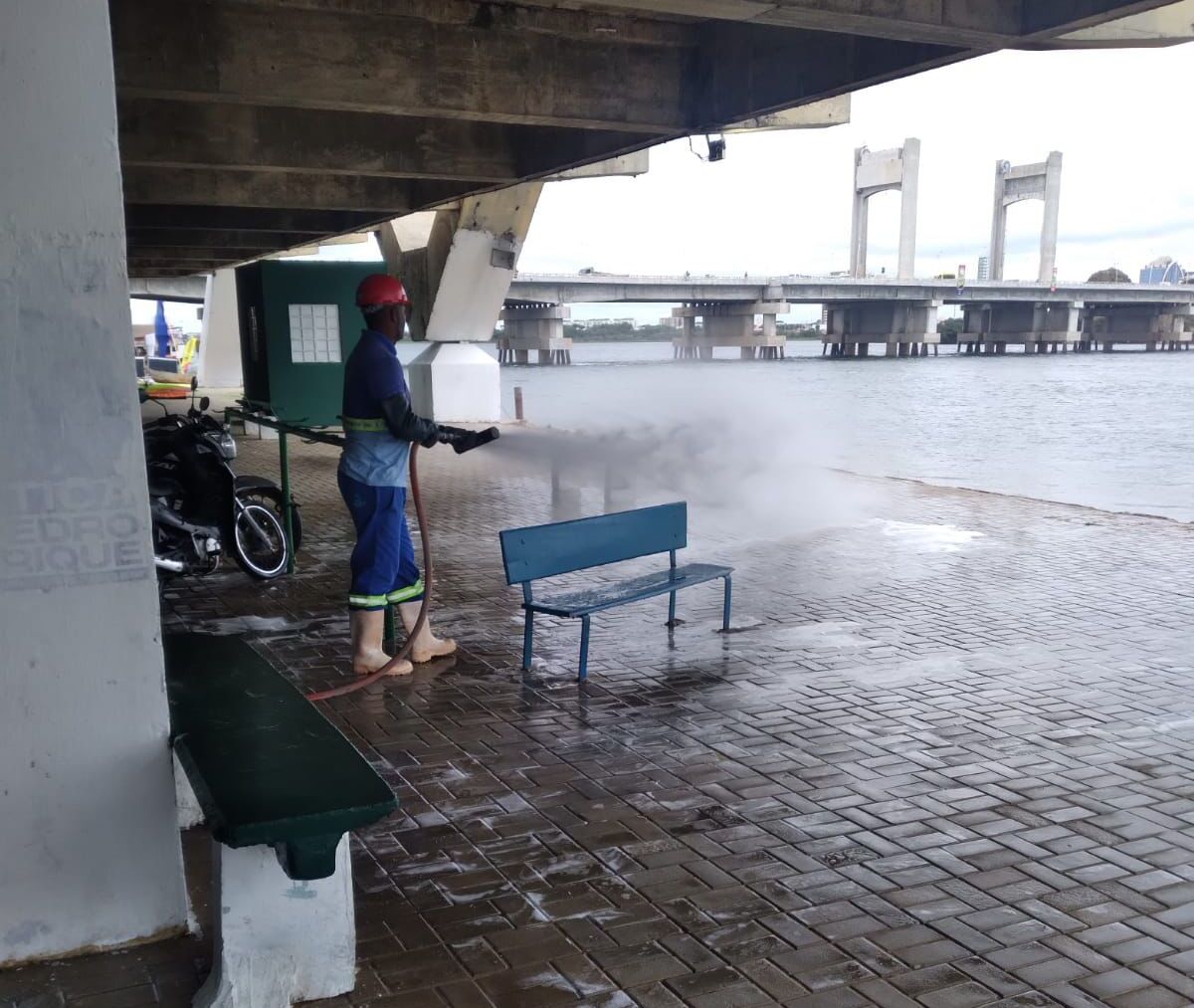 Copa Vela: Plano especial do SAAE reforça limpeza da Orla de Juazeiro