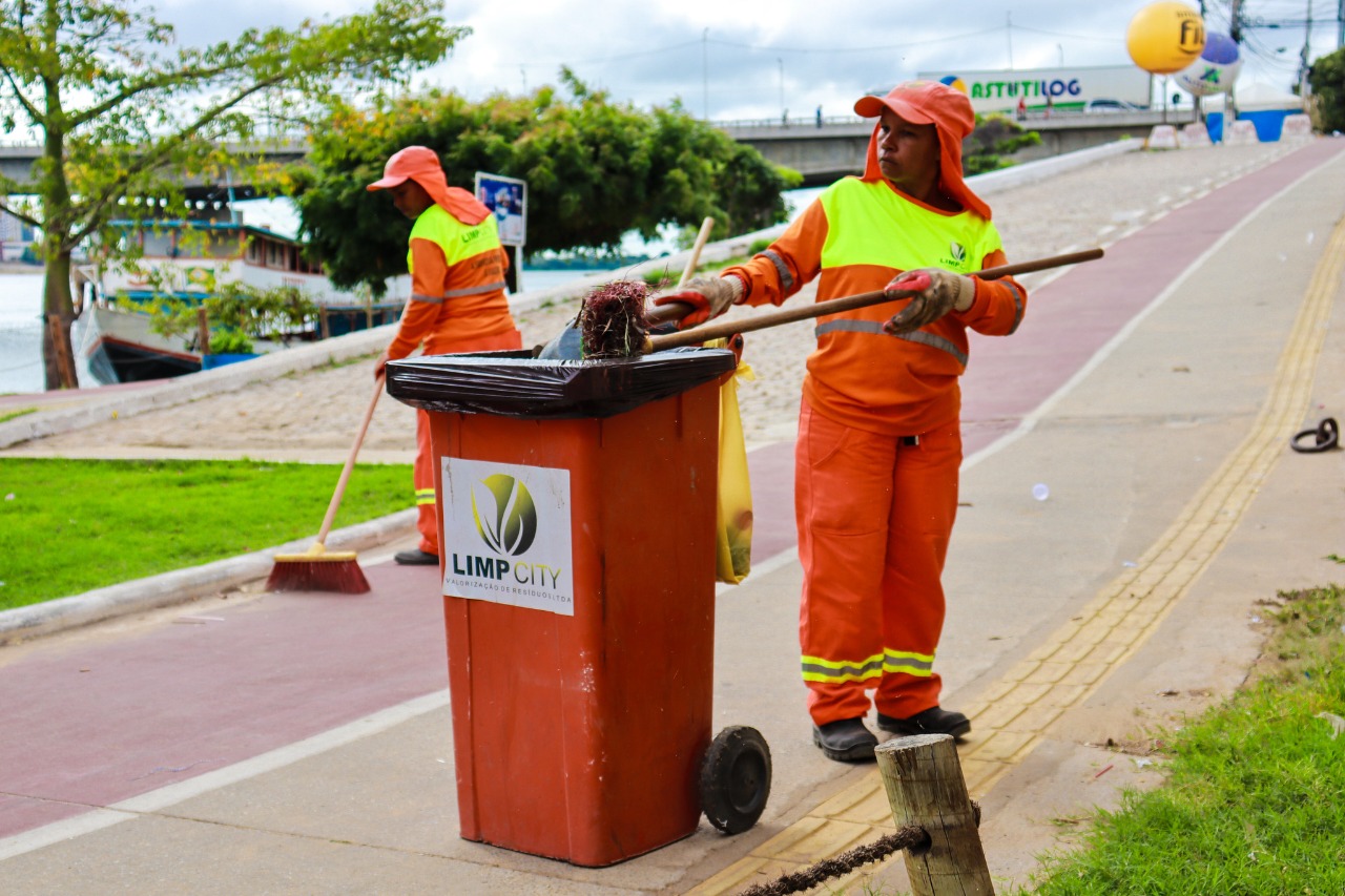 Orla de Juazeiro recebe atenção especial e limpeza reforçada para Copa Vela e Copa Fest