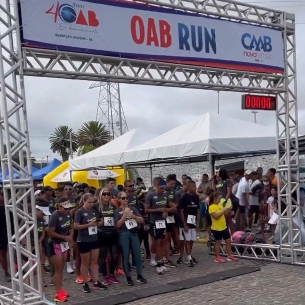 Apoiado pela prefeitura, evento da OAB Juazeiro reúne profissionais da advocacia e público geral em corrida de rua na Orla