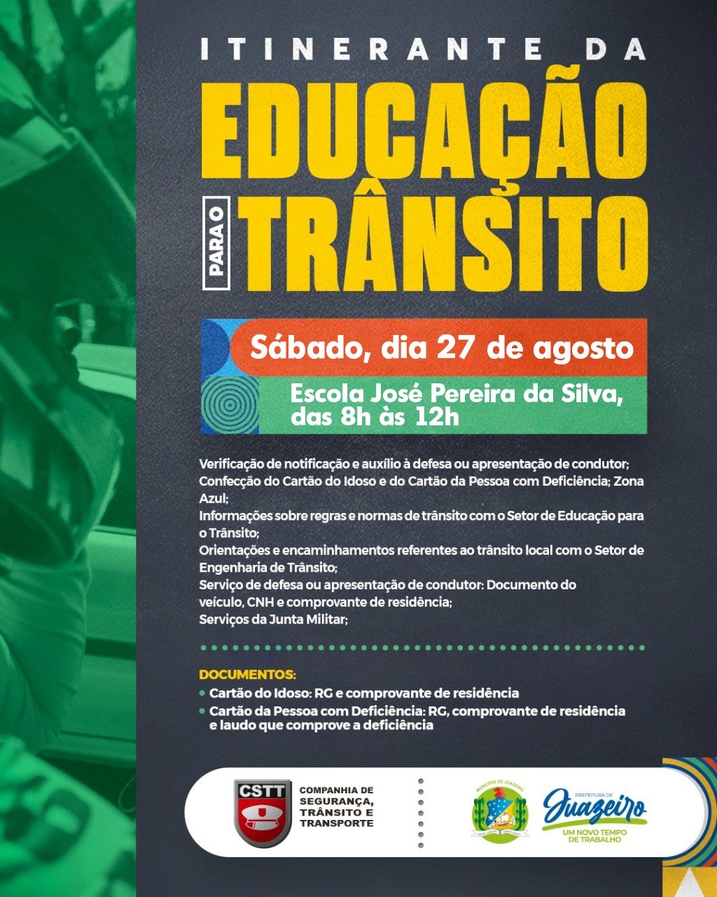 Bairro Itaberaba receberá serviços da CSTT e atendimento da Junta Militar neste sábado