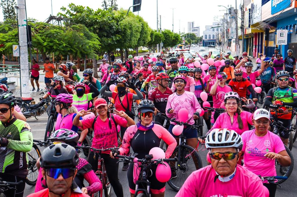 Com apoio da Prefeitura de Juazeiro, primeira edição do ‘Pedal Rosa’ atrai grande número de ciclistas do Vale do São Francisco