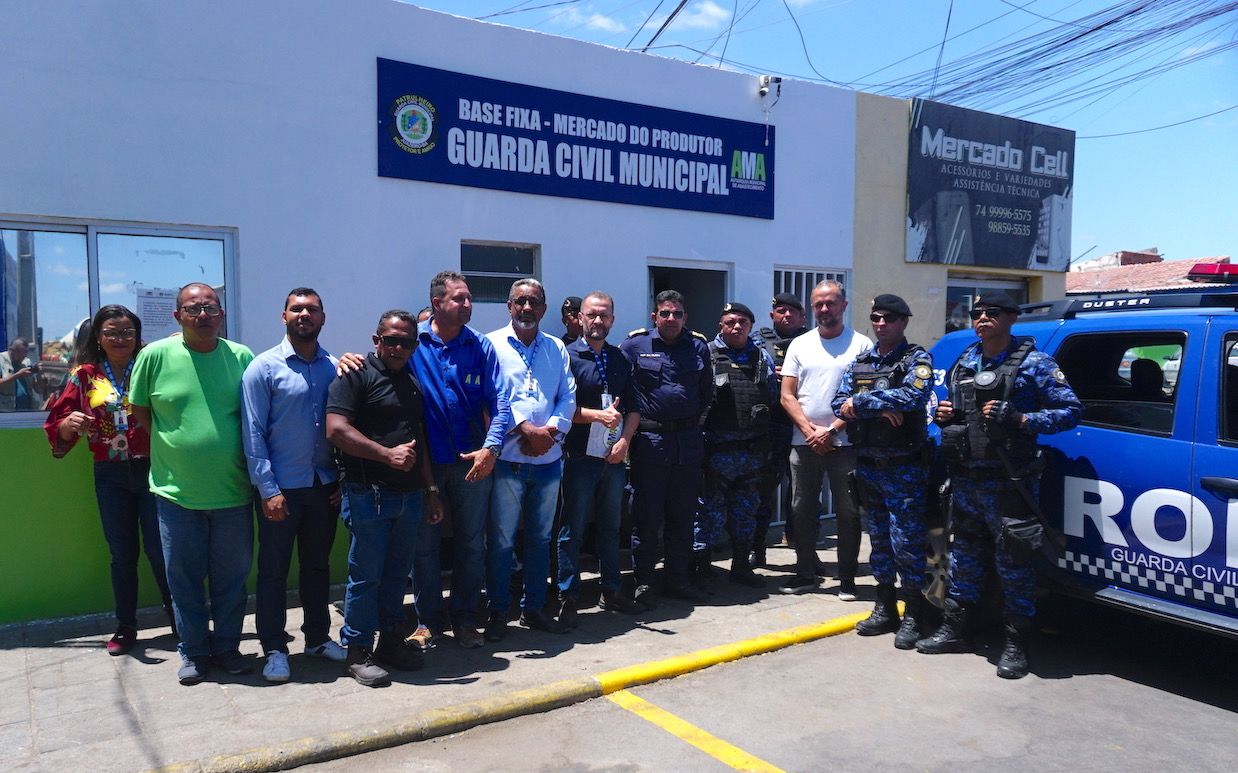 Mais segurança: Base fixa da Guarda Civil Municipal é inaugurada no Mercado do Produtor de Juazeiro