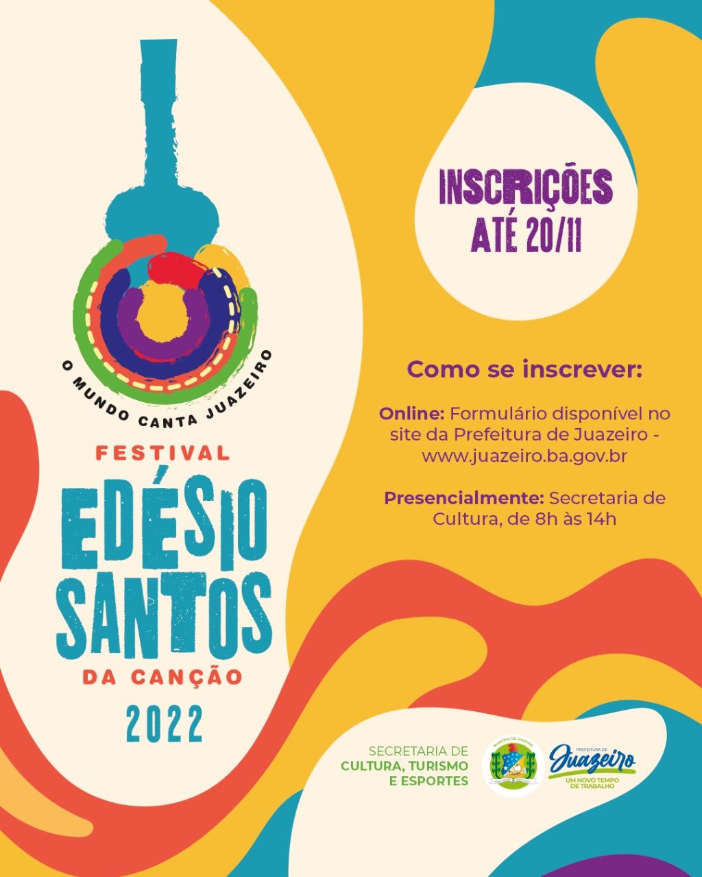 Confirmadas atrações da edição 2022 do Festival Edésio Santos da Canção