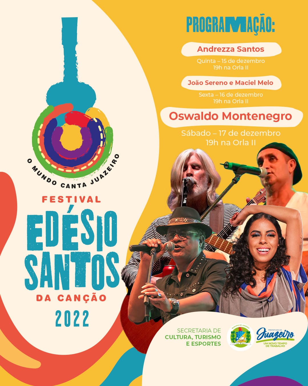 Músicas inscritas no Festival Edésio Santos passam por triagem da comissão julgadora