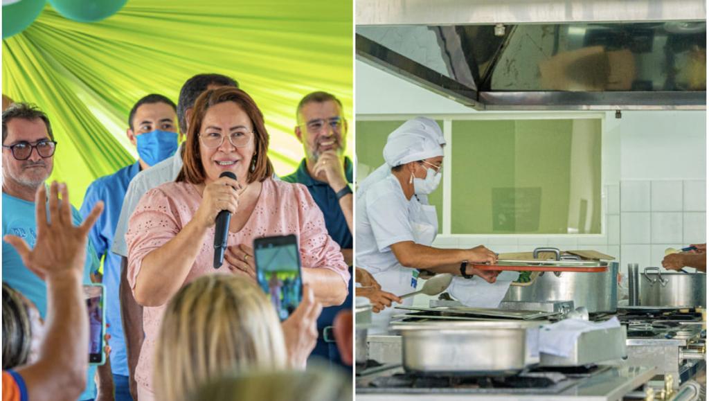 Com o bairro João Paulo II em festa, prefeita Suzana Ramos inaugura requalificação do Restaurante Popular e do CRAS