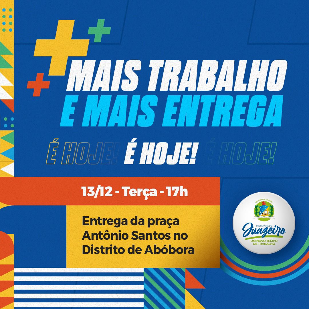 Prefeita Suzana Ramos vai entregar Praça Central de Abóbora totalmente requalificada nesta terça-feira