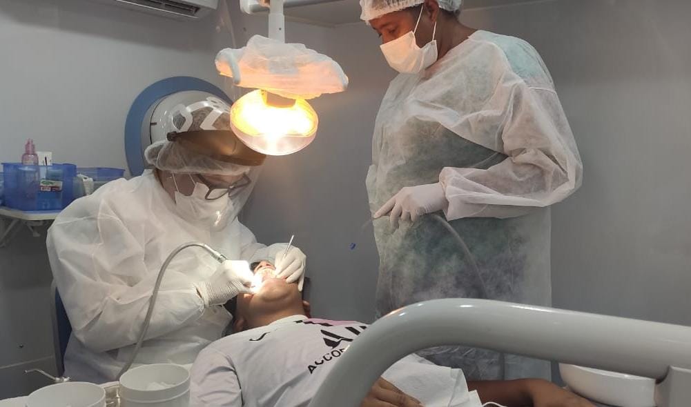 Unidade Móvel realiza atendimento odontológico no bairro Itaberaba na primeira semana de 2023
