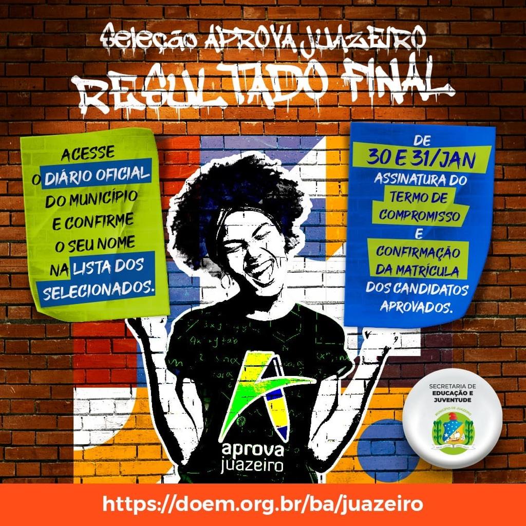 Prefeitura de Juazeiro divulga resultado final do processo seletivo para o Programa Aprova Juazeiro
