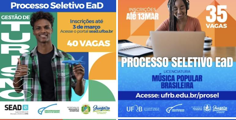 Polo UAB de Juazeiro abre inscrições para cursos de Licenciatura em Música Popular Brasileira e Gestão de Turismo