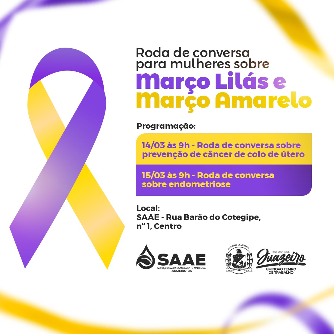 SAAE Juazeiro promove rodas de conversa sobre saúde da mulher