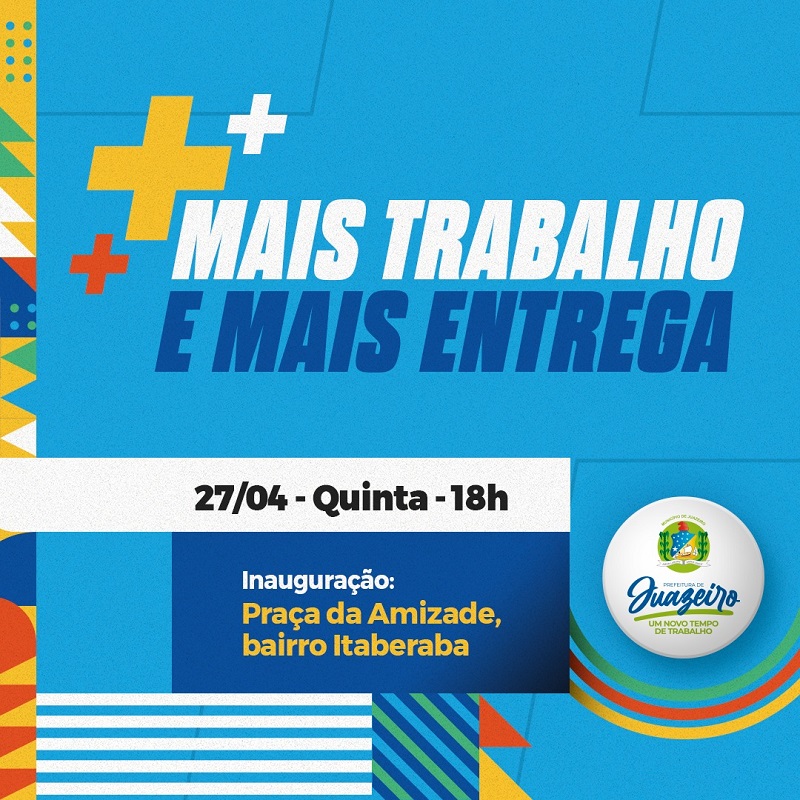 Prefeita Suzana Ramos entrega Praça da Amizade nesta quinta, garantindo lazer e bem-estar para a população do Itaberaba