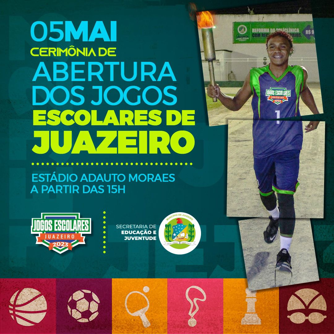 Cerimônia de abertura da 43ª edição dos Jogos Escolares 2023 de Juazeiro acontece nesta sexta-feira
