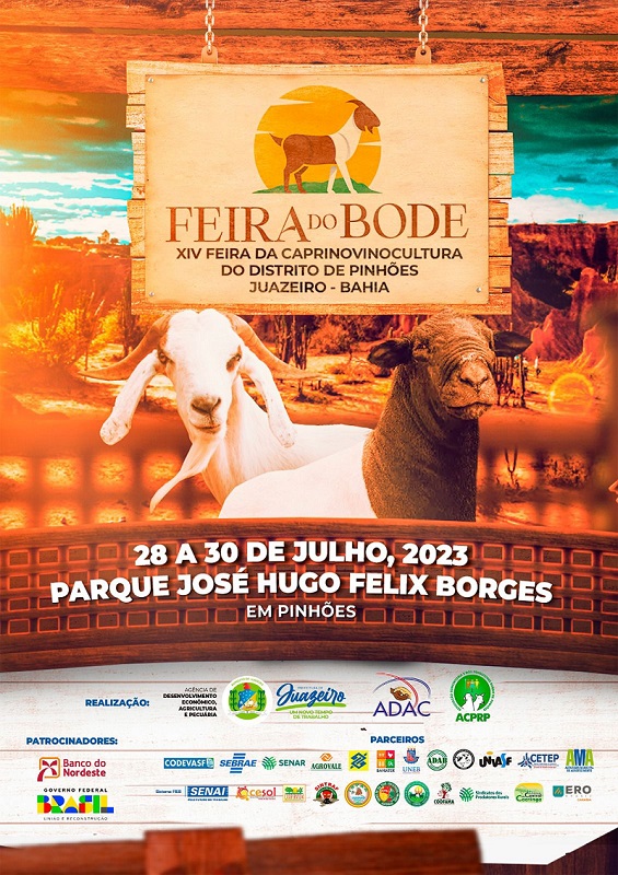 Prefeitura de Juazeiro vai promover XIV Feira do Bode de Pinhões neste final de semana