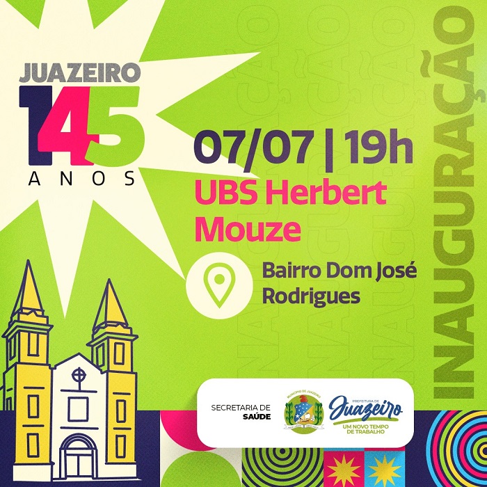 Juazeiro 145 anos: Gestão Suzana Ramos entrega mais uma UBS totalmente requalificada no bairro Dom José Rodrigues nesta sexta-feira (7)   