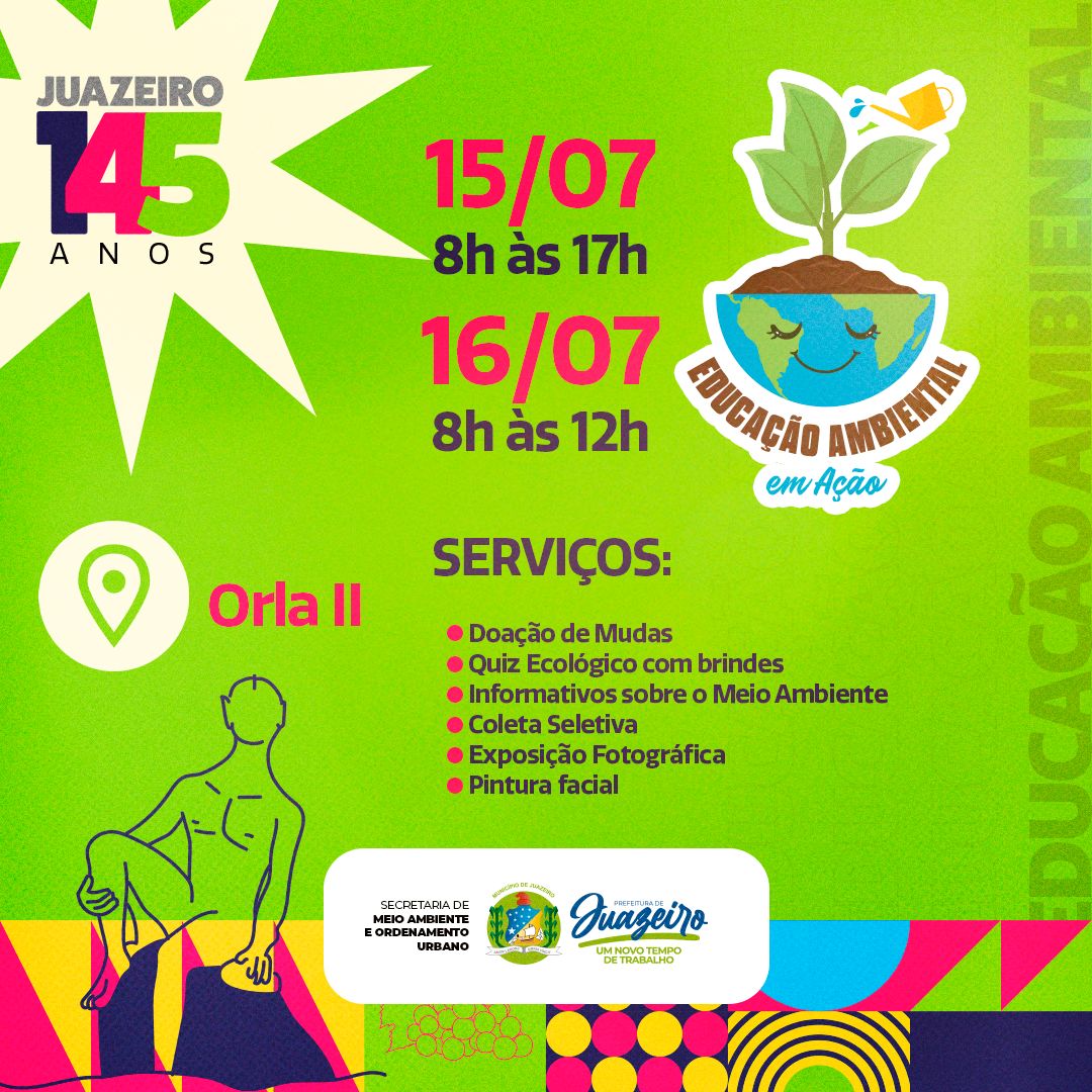 Ações voltadas à preservação do meio ambiente integram programação do aniversário de Juazeiro   