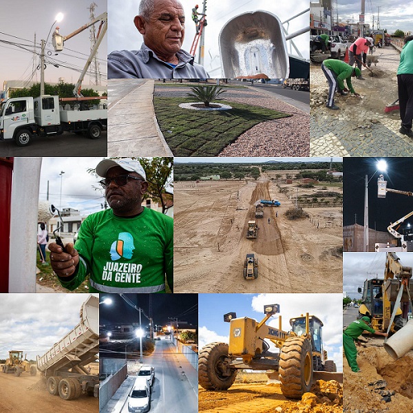 Avanços e conquistas nos serviços de manutenção e iluminação da cidade são destaques no mês em que Juazeiro celebra seus 145 anos