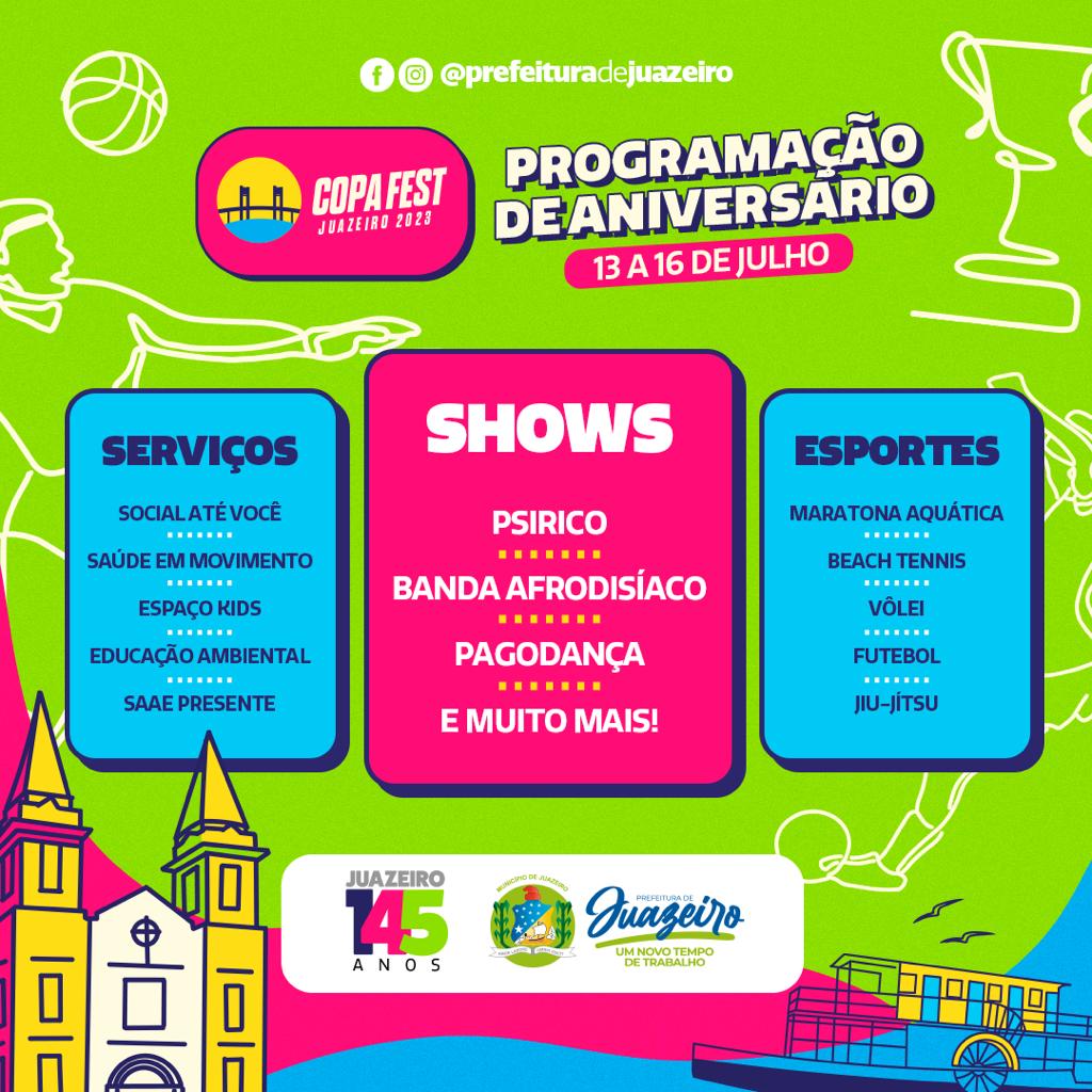 Juazeiro 145 anos: Artistas locais animam final de semana em palcos à beira do Rio São Francisco na Orla II