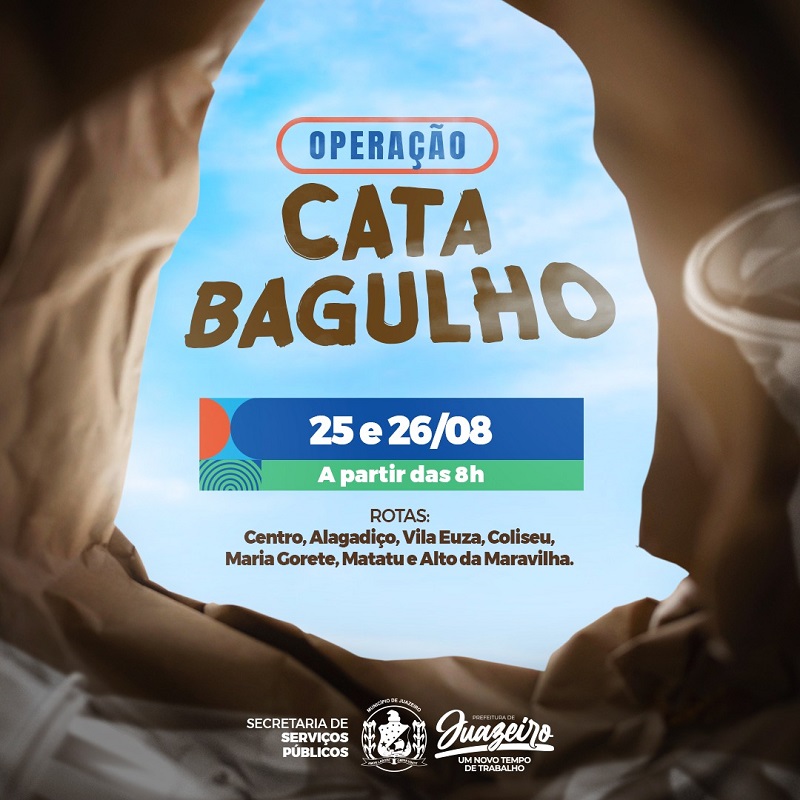 Operação Cata Bagulho: Prefeitura de Juazeiro leva o serviço para mais 7 bairros nesta sexta e sábado