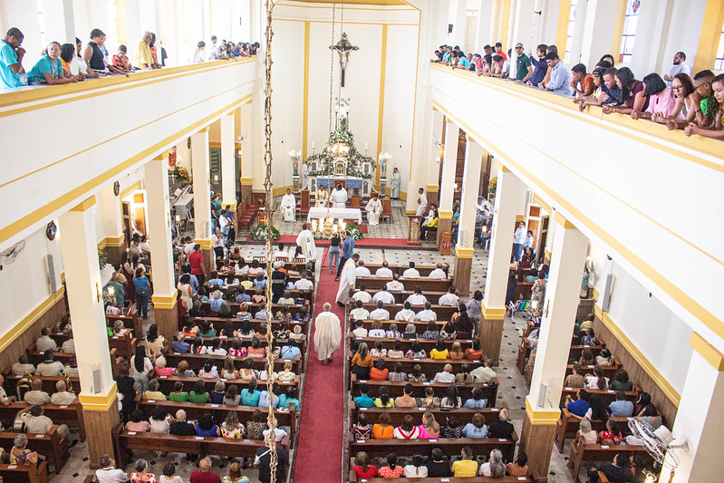 Dia da Padroeira: Juazeiro celebra devoção por Nossa Senhora das Grotas em missa na catedral da cidade