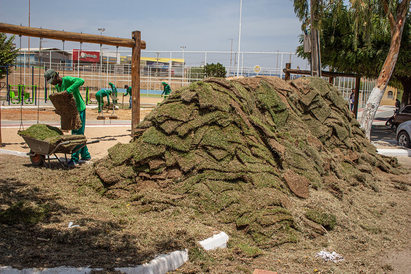 Ainda em obras, Parque Lagoa de Calu é alvo de vandalismo e Prefeitura de Juazeiro faz alerta sobre crimes ao patrimônio público