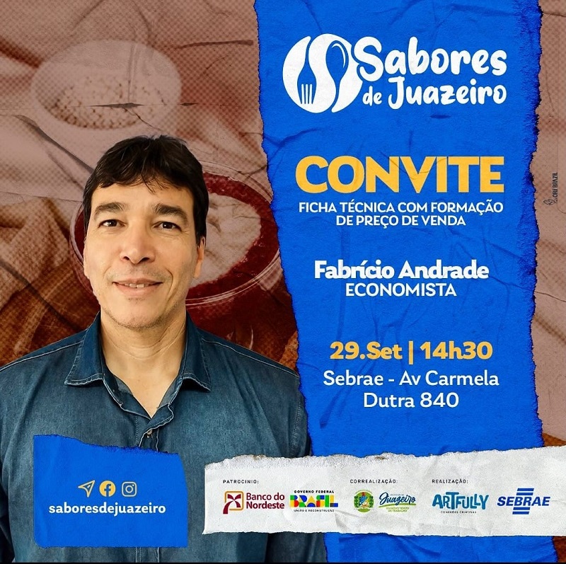 Prefeitura de Juazeiro divulga capacitações da etapa preparatória para o Festival Sabores de Juazeiro