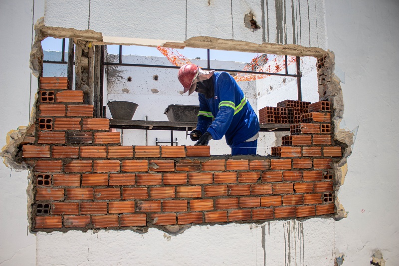 Gestão Suzana Ramos avança em obra de requalificação da Escola Municipal de Tempo Integral Paulo VI
