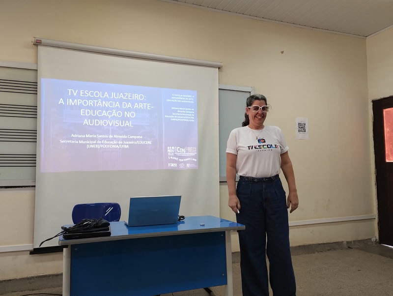 Representante da Prefeitura Municipal apresenta experiência da TV Escola Juazeiro no Maranhão