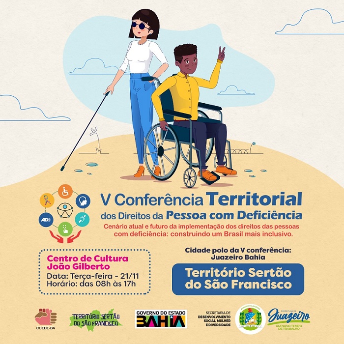 V Conferência Territorial dos Direitos da Pessoa com Deficiência será nesta terça-feira (21) em Juazeiro