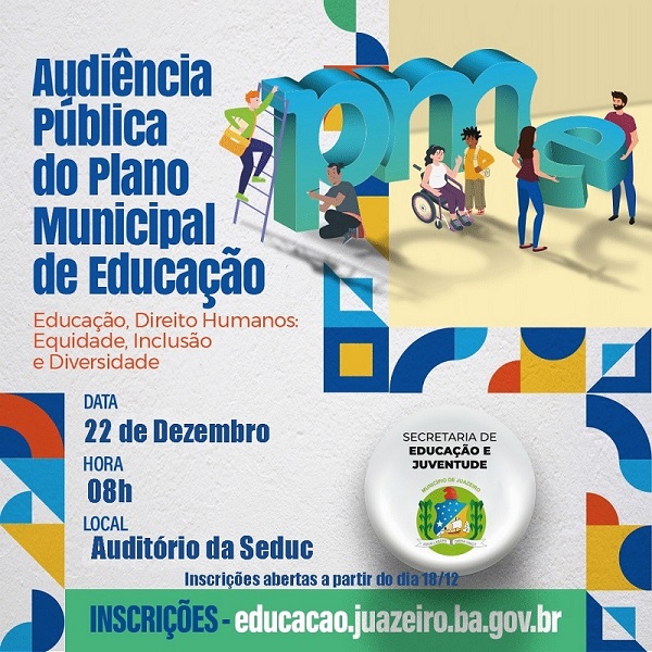 Prefeitura de Juazeiro segue com inscrições abertas para Audiência Municipal de Educação