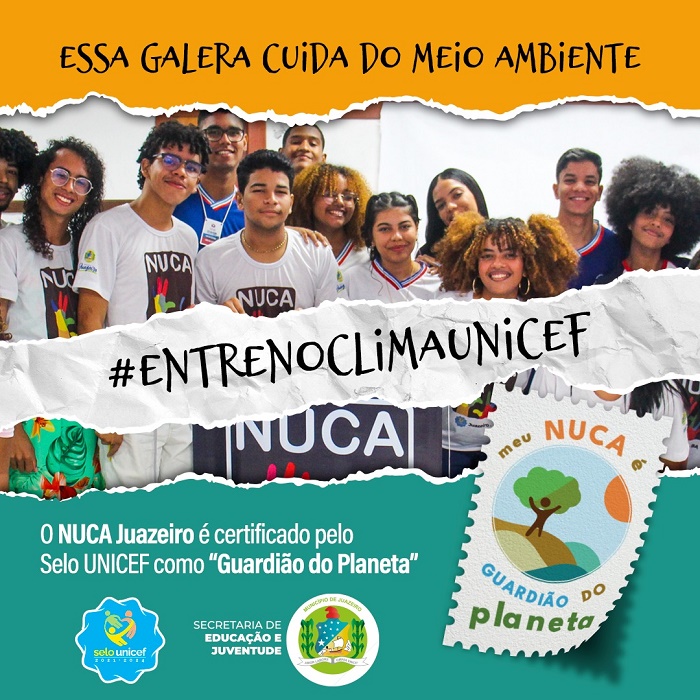 Juazeiro se destaca e conquista reconhecimento do Selo Unicef por reforçar ações de educação ambiental