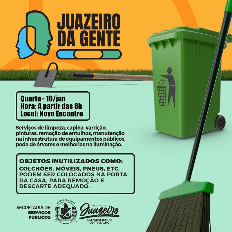 Bairro Novo Encontro receberá programa Juazeiro da Gente na próxima quarta-feira (10)