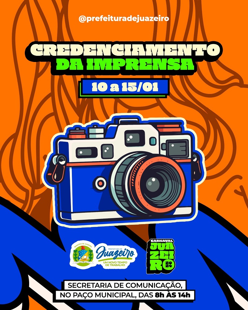 Prefeitura de Juazeiro inicia credenciamento da imprensa para o Carnaval 2024 nesta quarta-feira (10)