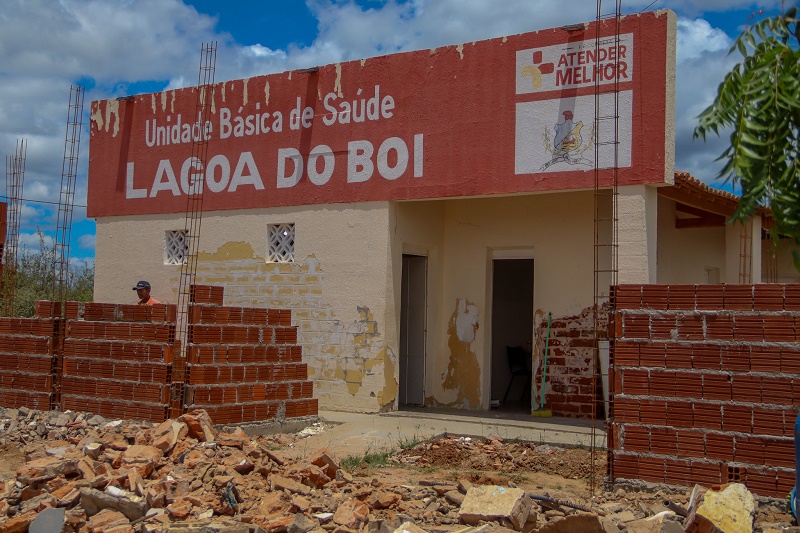 Prefeitura de Juazeiro avança com obras de requalificação na UBS de Lagoa do Boi