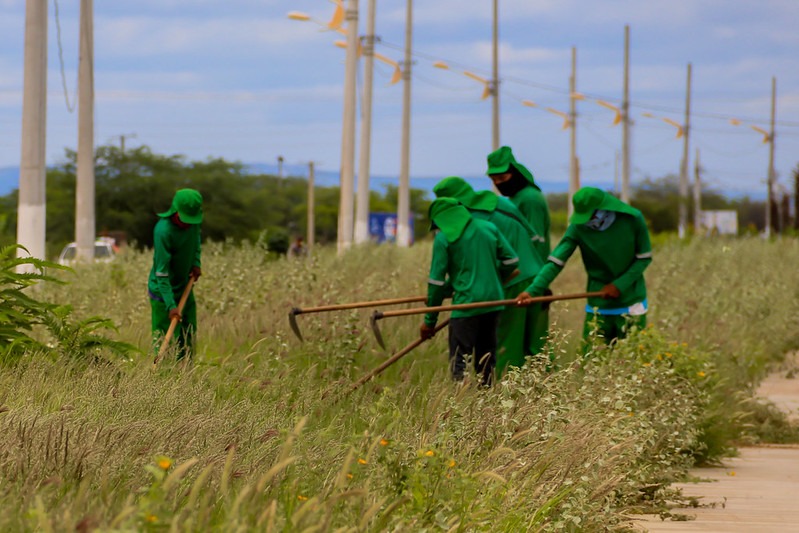 Após chuva, Prefeitura de Juazeiro reforça capina na Rodovia Salitre