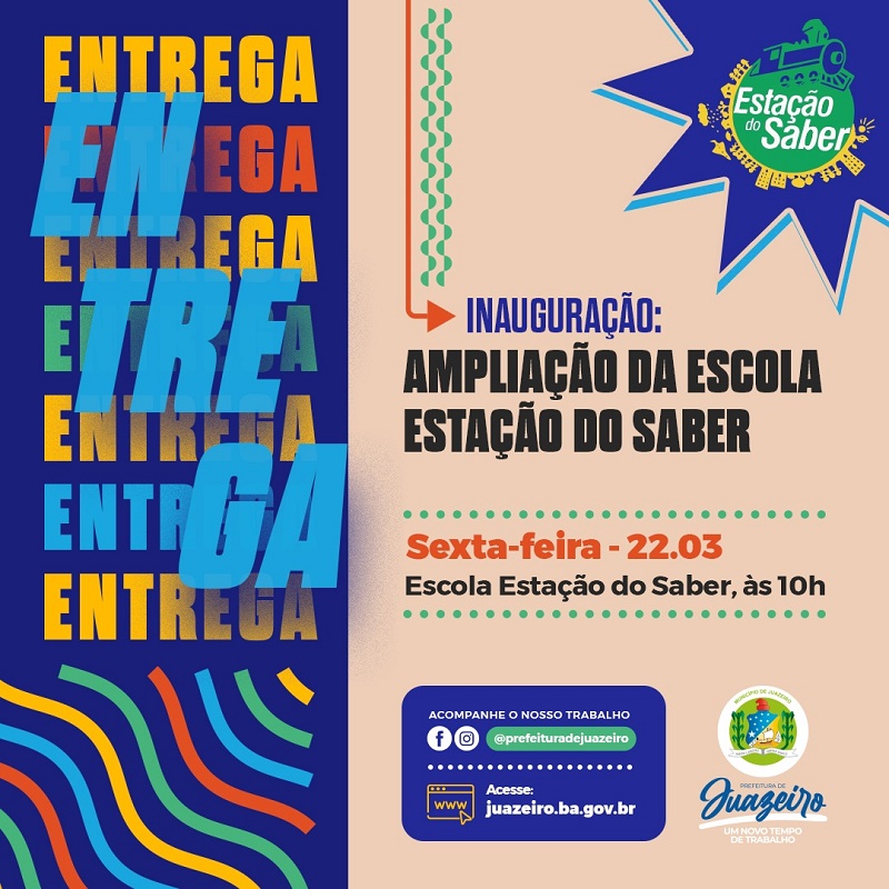 Gestão Suzana Ramos entrega ampliação da Escola Estação do Saber nesta sexta-feira (22)