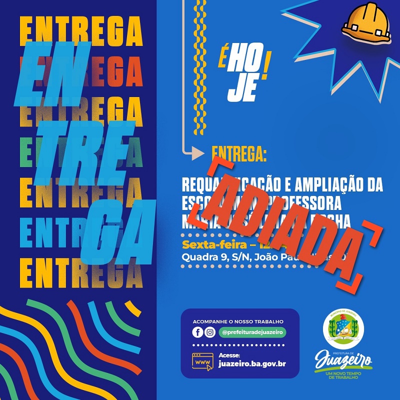 Entrega de requalificação e ampliação de escola no João Paulo II é adiada