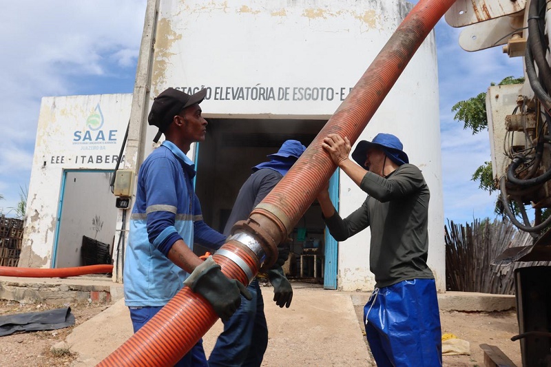 SAAE faz manutenções preventivas em Estações Elevatórias de Esgoto de Juazeiro
