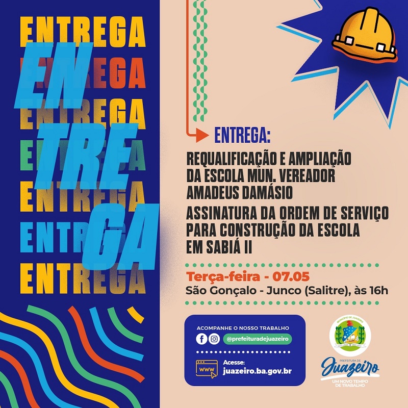 Gestão Suzana Ramos vai assinar ordem de serviço para construção de nova escola e entregar 61ª escola requalificada e ampliada nesta terça-feira (7), no Salitre