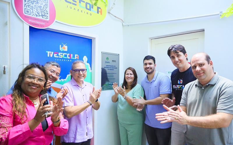 Com R$ 600 mil em recurso próprios, Prefeitura de Juazeiro entrega estúdio da TV Escola e Emei Beatriz Angélica Mota ampliada e requalificada