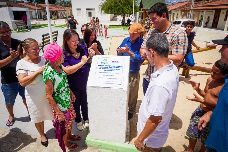Prefeitura de Juazeiro entrega praça requalificada na comunidade de Poções, distrito de Juremal