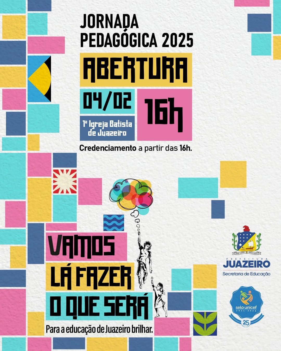 Abertura do ano letivo da rede municipal de Juazeiro é na próxima terça-feira (04)