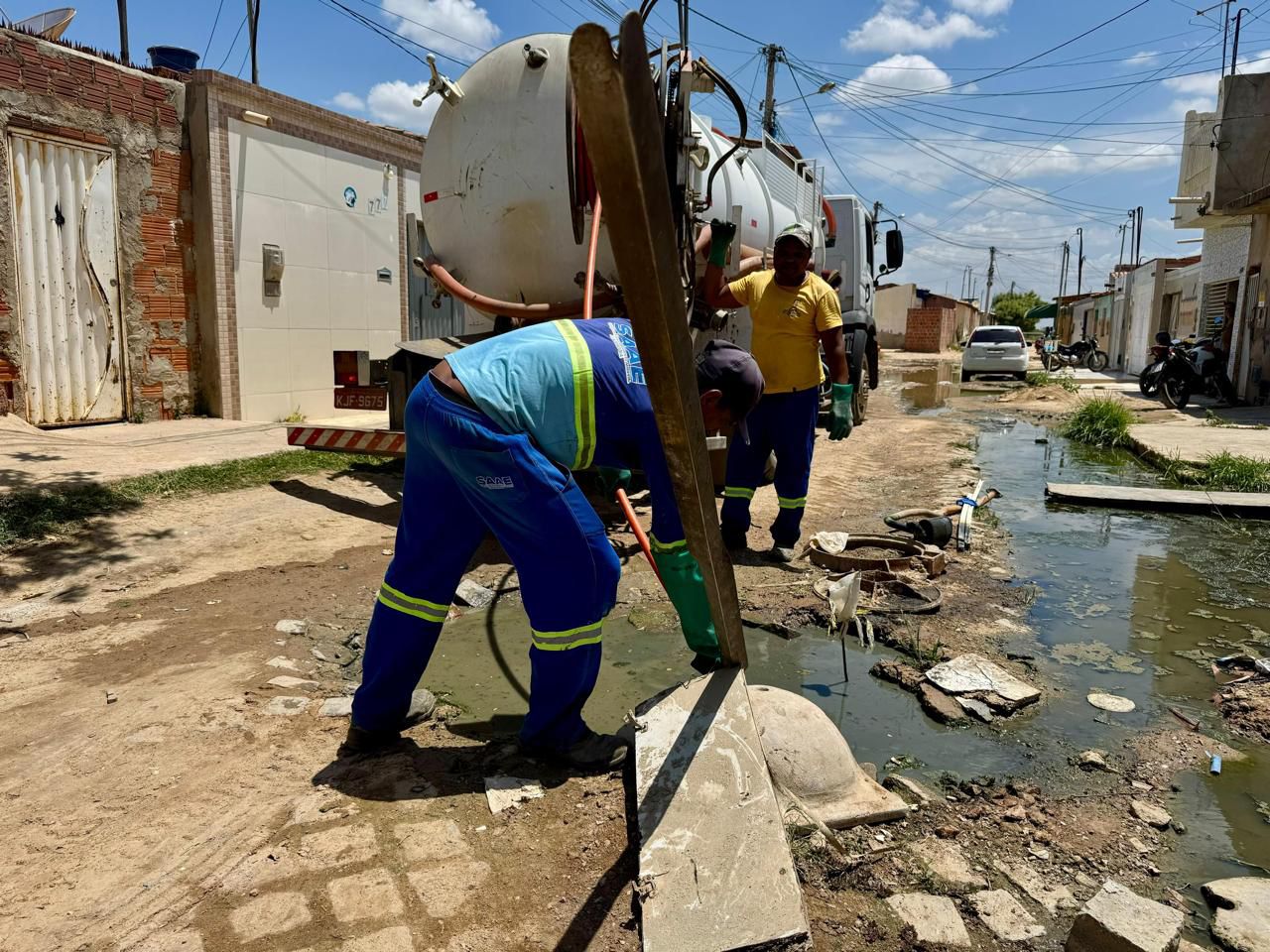 SAAE de Juazeiro divulga novo cronograma de desobstrução de esgotos