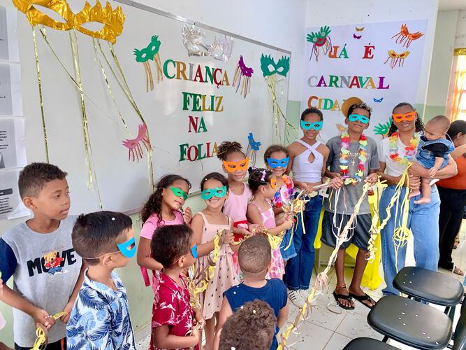 Já é Carnaval, cidade! CRASs de Juazeiro comemoram carnaval com crianças e adolescentes do Serviço de Convivência