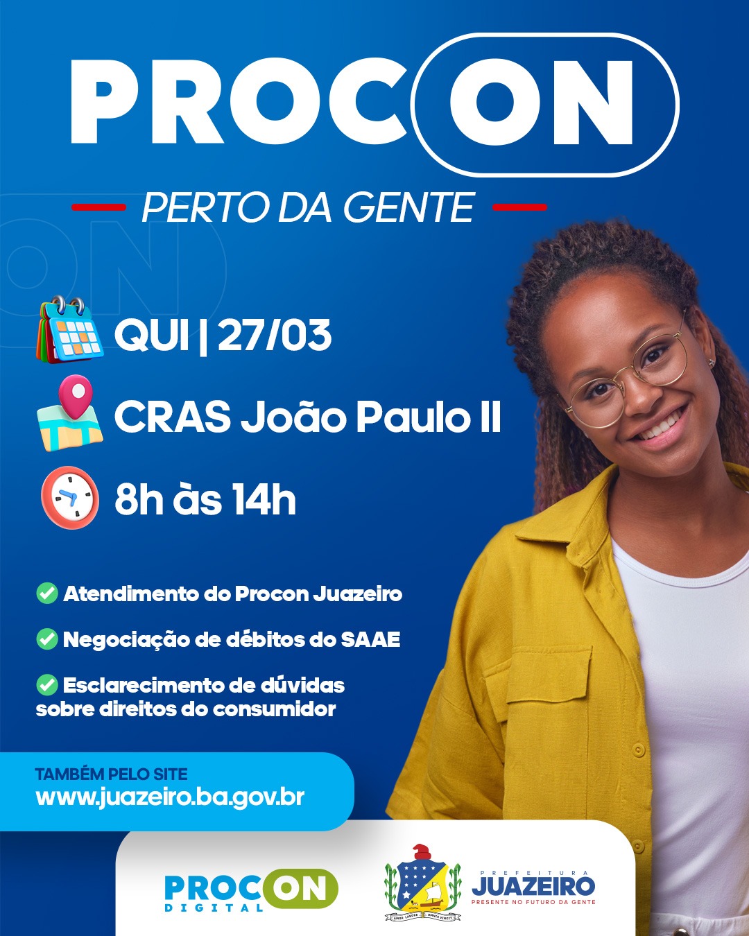 Procon leva atendimento ao bairro João Paulo II nesta quinta-feira (27)